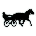 sulky horse race decal